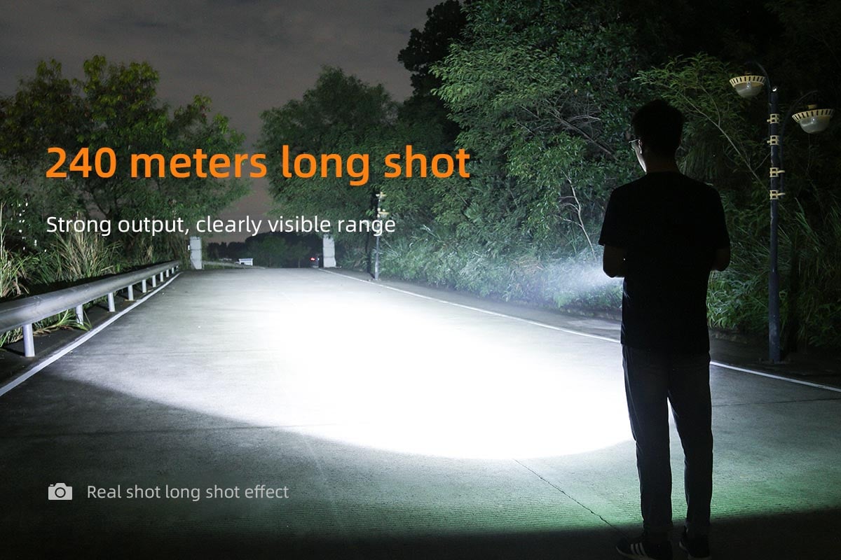 SuperFire C20-T Focus Zoomable Rechargeable Flashlight 1000 Lumen description image 5