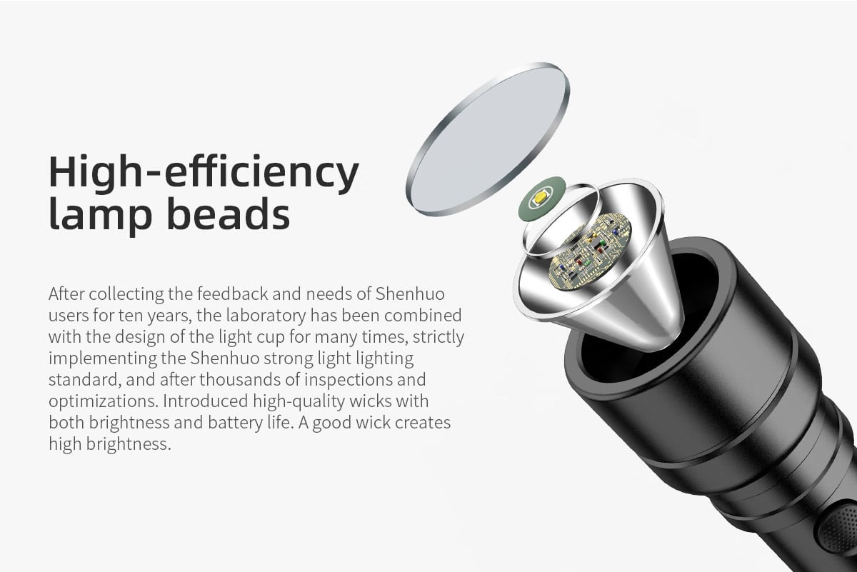 SuperFire C20-T Focus Zoomable Rechargeable Flashlight 1000 Lumen description image 8