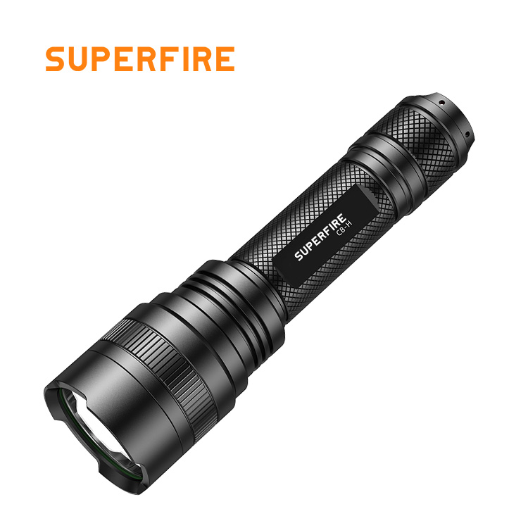 C8-H 950 lumen tactical flashlight with rechargeable batteries