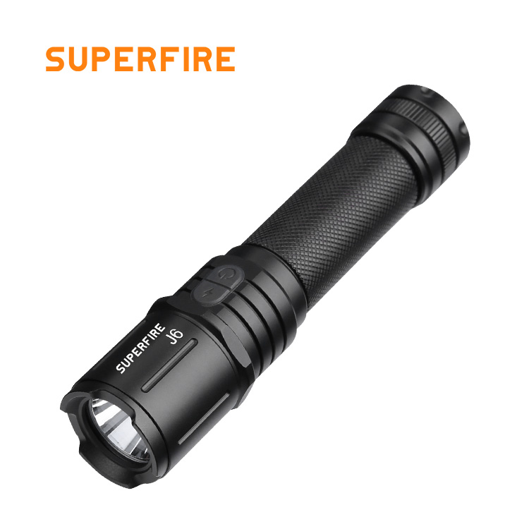 SUPERFIRE J6 emergency tactical flashlight