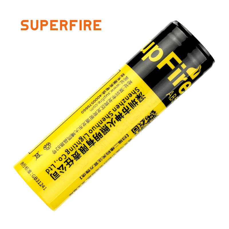 SUPERFIRE AB5 18650 rechargeable lithium  battery
