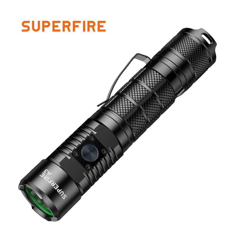 A3  led flashlight 5 lighting modes with pocket clip