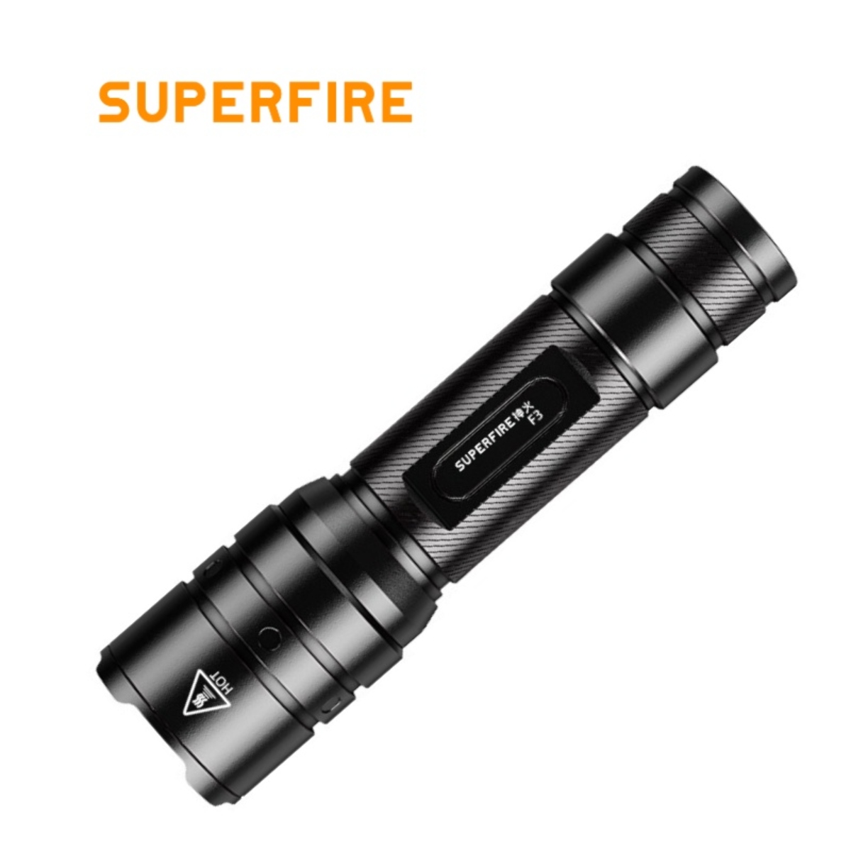 SUPERFIRE F3 Telescopic Zoom Flashlight