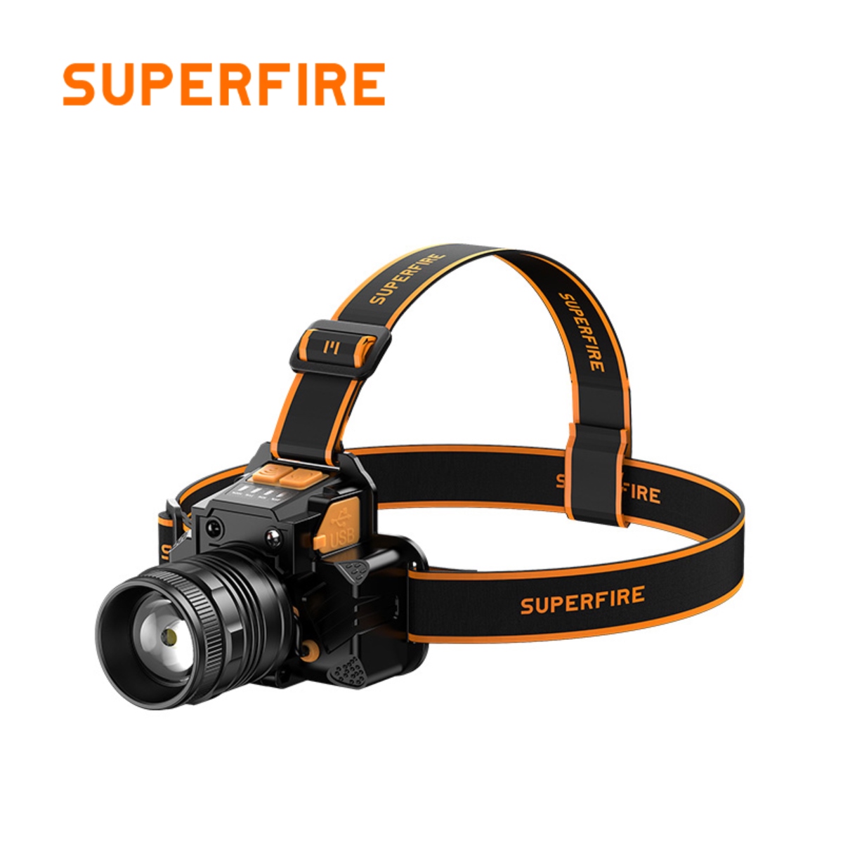 SUPERFIRE HL58 rechargeable zoom headlamp