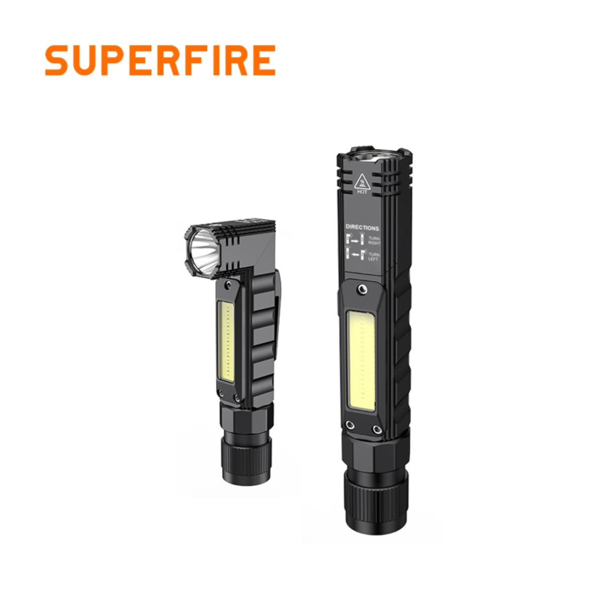 SUPERFIRE G19 Multifunctional Right Angle Flashlight