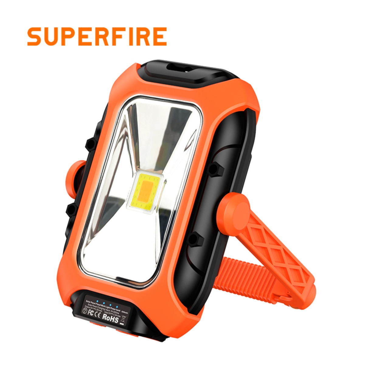 SUPERFIRE GM05 Solar Magnetic Work Light