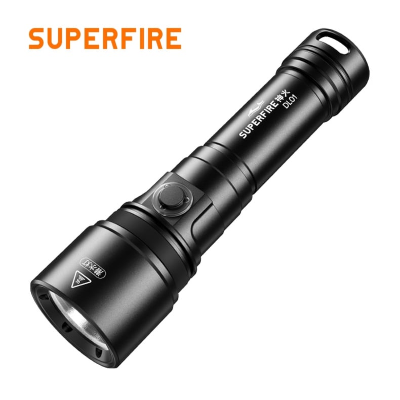 SUPERFIRE DL01/18650 Black Diving Flashlight
